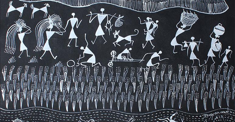 Image of geometric figures in black and white